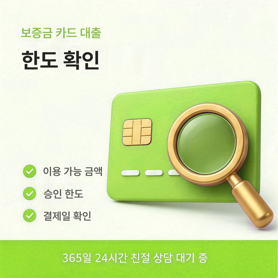다음머니 보증금 카드 대출 한도 확인 안내